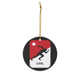 Huskies Ceramic Ornament