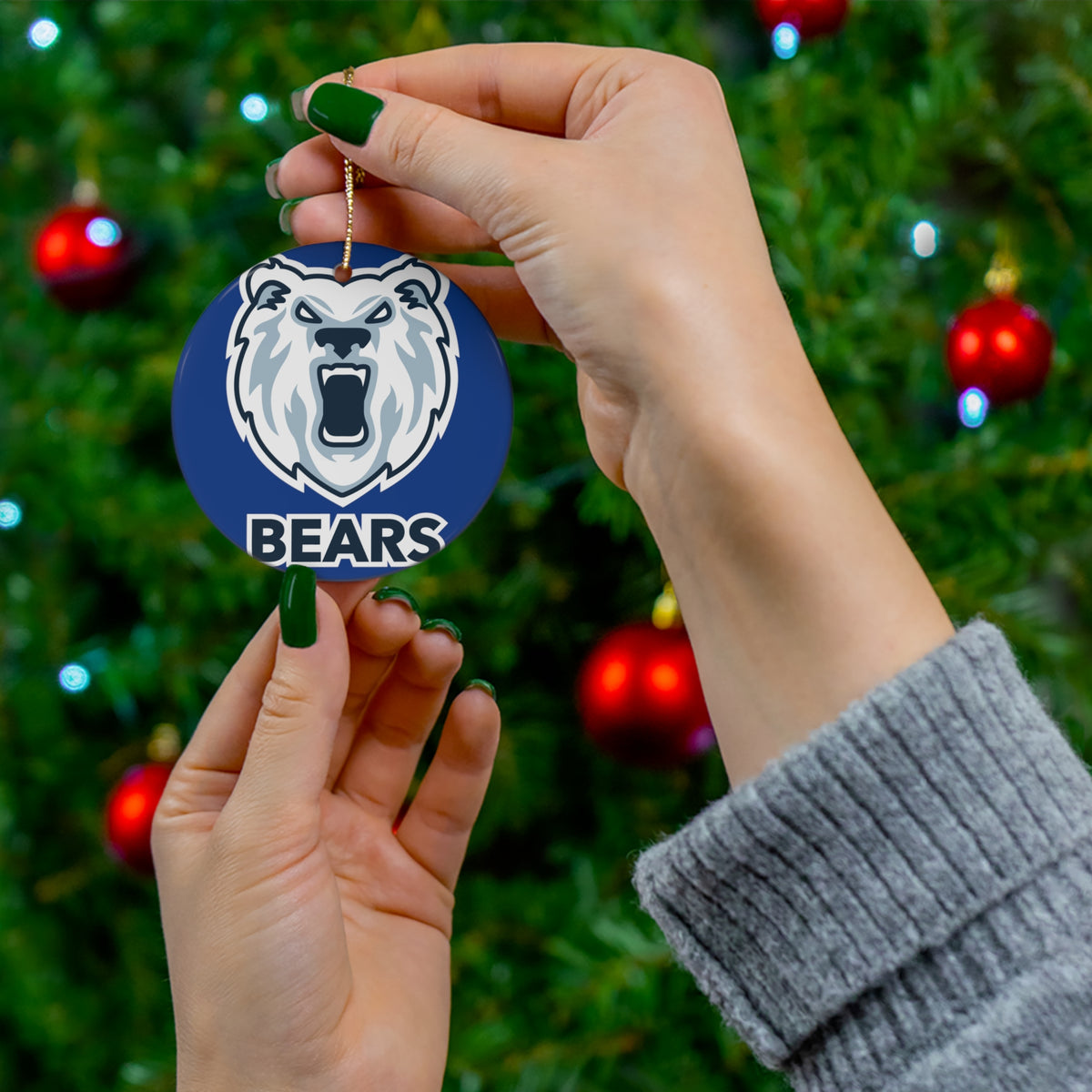 Bears Ceramic Ornament