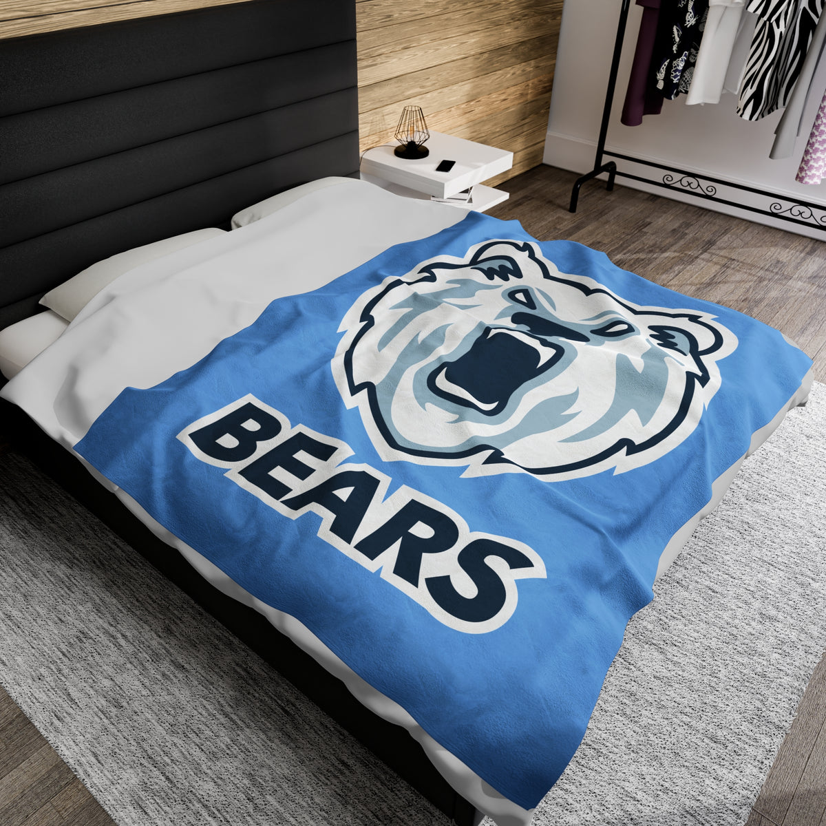Bears Cozy Velveteen Plush Blanket