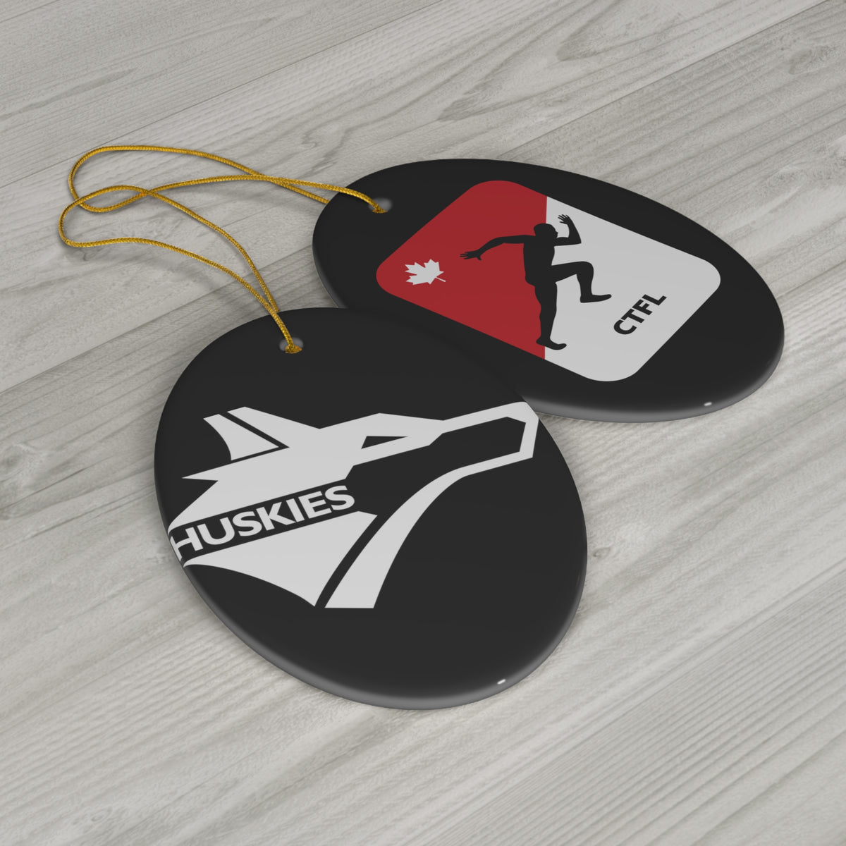 Huskies Ceramic Ornament