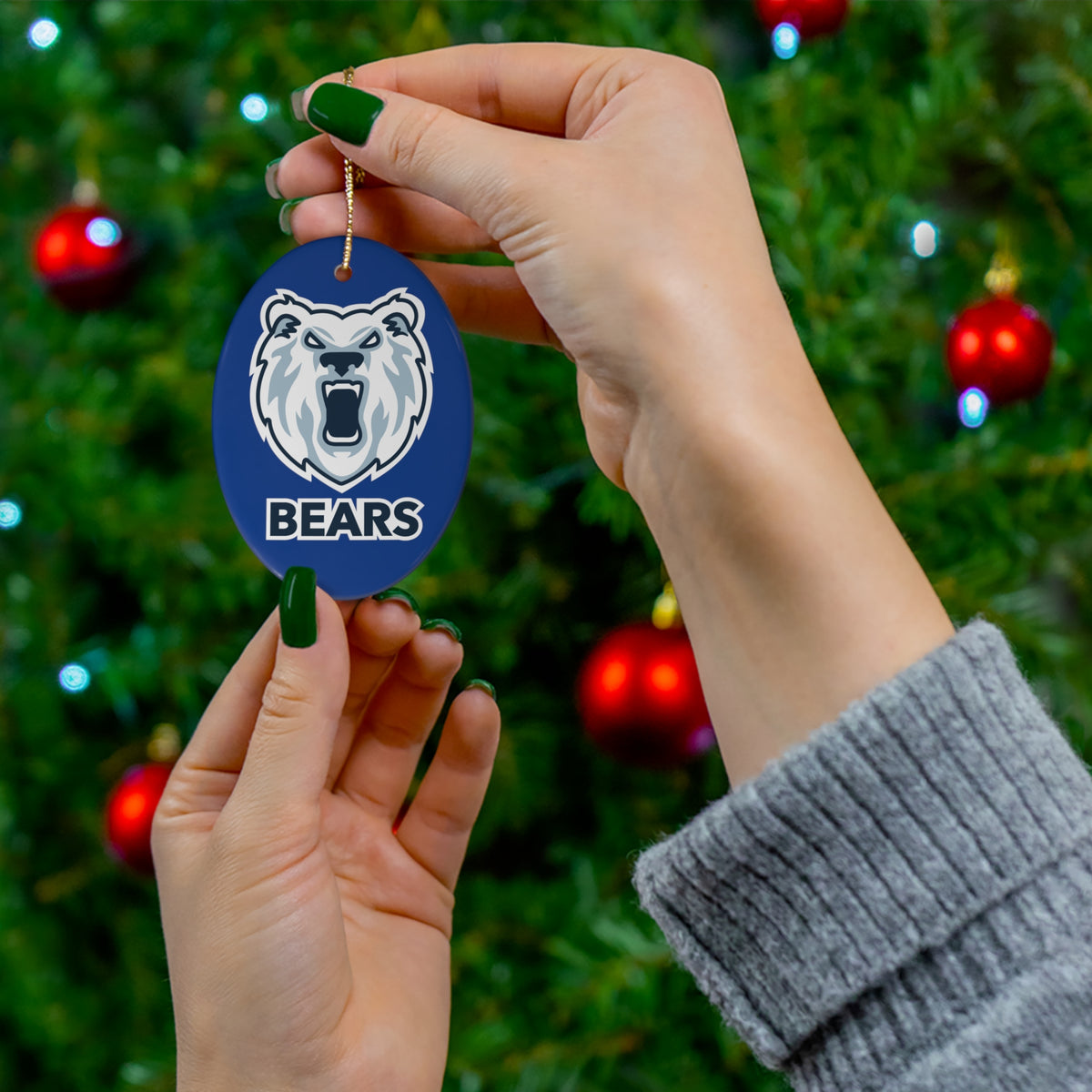 Bears Ceramic Ornament