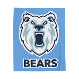 Bears Cozy Velveteen Plush Blanket