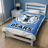 Bears Cozy Velveteen Plush Blanket