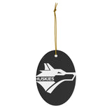 Huskies Ceramic Ornament