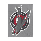 Spitfires Cozy Velveteen Plush Blanket