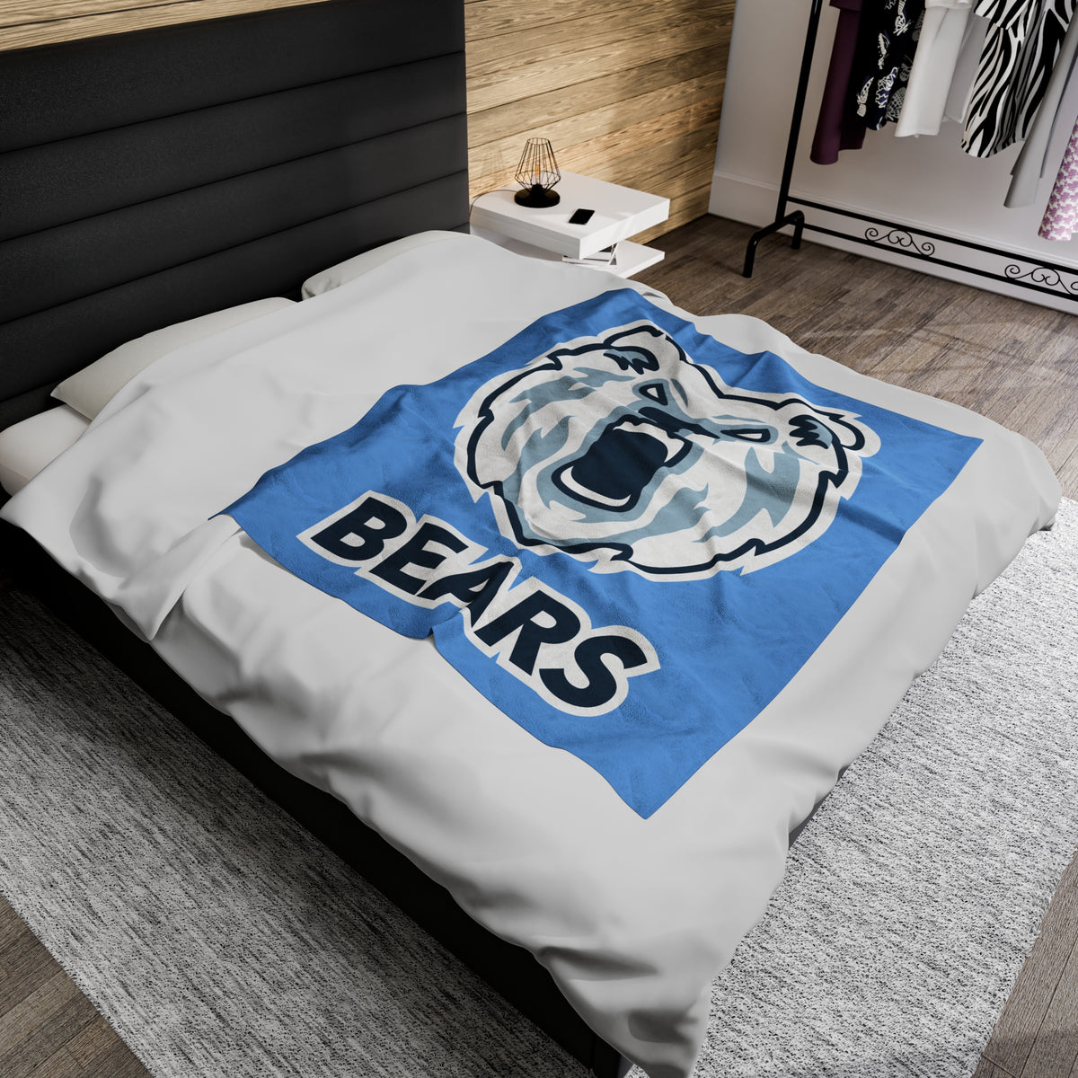 Bears Cozy Velveteen Plush Blanket