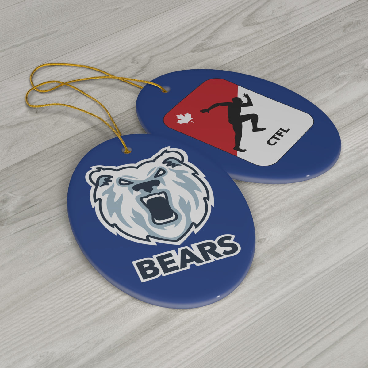 Bears Ceramic Ornament