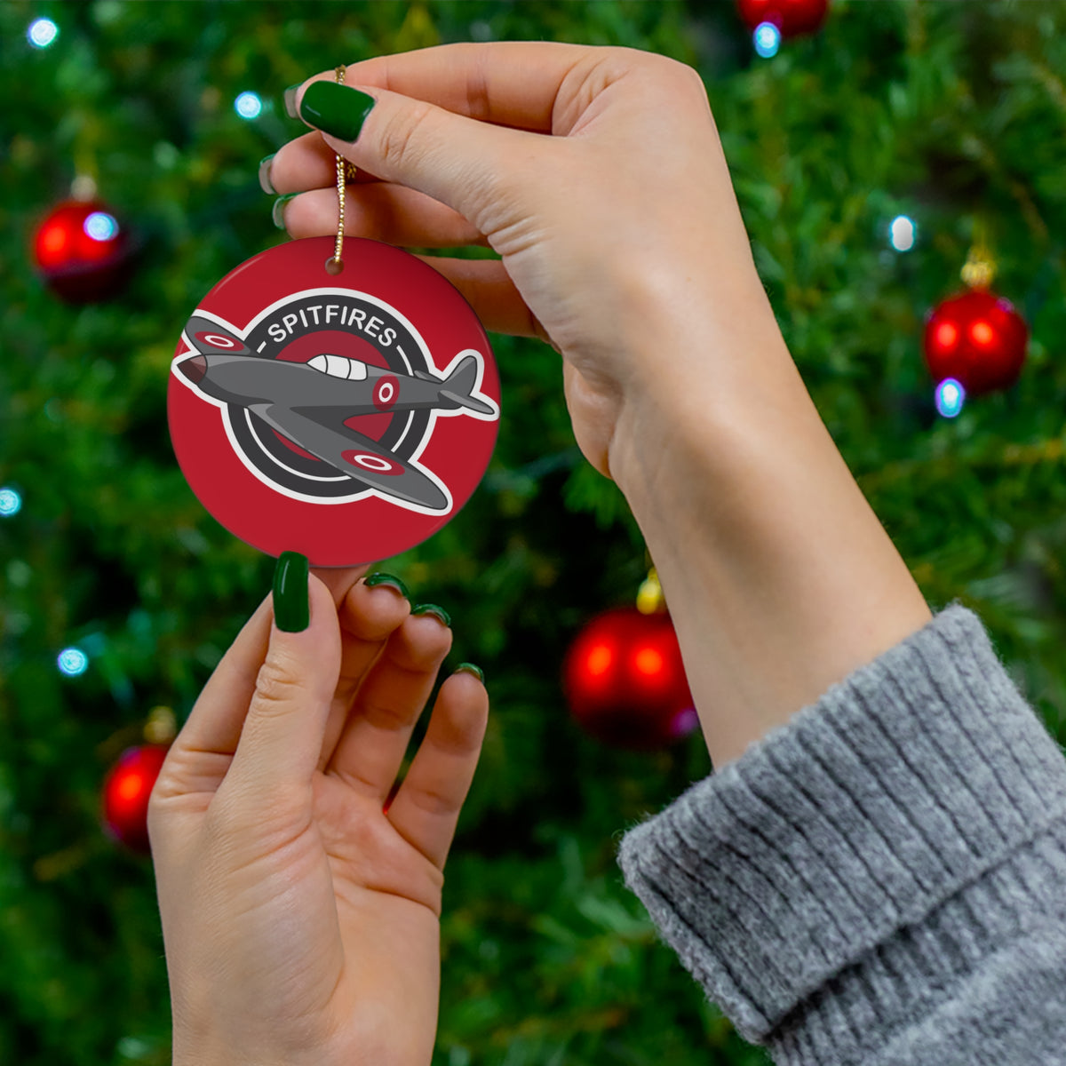 Spitfires Ceramic Ornament